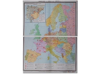 Учебная карта "Европа 1924-1939 гг" 1050*1420 мм (матовое, 2-стороннее лам.) - «globural.ru» - Верхняя Пышма
