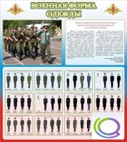 Стенд "Военная форма одежды (герб РФ)" - «globural.ru» - Верхняя Пышма