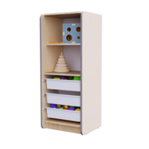 Открытый шкаф с ящиками из коллекции мебели «НЕГА» (цвет бежевый) - «globural.ru» - Верхняя Пышма