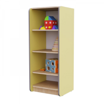 Открытый шкаф с полками из коллекции мебели «НЕГА» (цвет желтый) - «globural.ru» - Верхняя Пышма