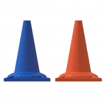 Набор конусов сигнальных 33 см (6 голубых + 6 оранжевых) - «globural.ru» - Верхняя Пышма
