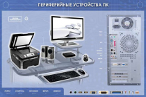 Электрифицированный информационный стенд-тренажер "Периферийные устройства персонального компьютера" с функцией контроля и обучения - «globural.ru» - Верхняя Пышма