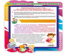 Стенд "Возрастные особенности ребенка" - «globural.ru» - Верхняя Пышма