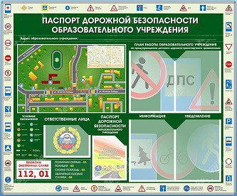 Стенд-уголок "Паспорт дорожной безопасности образовательного учреждения" - «globural.ru» - Верхняя Пышма